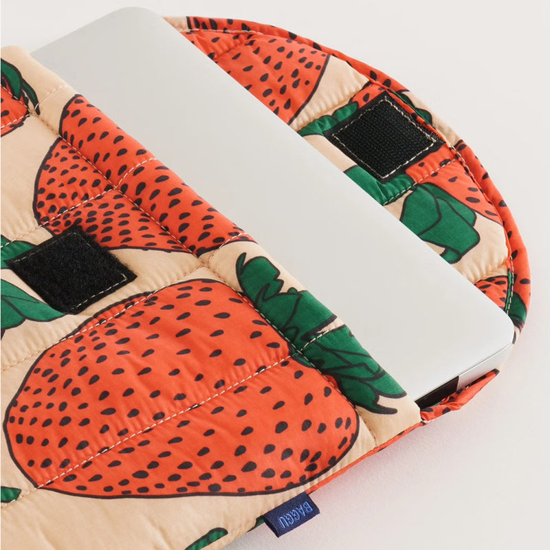 Puffy Laptop Sleeve 13 "- Strawberry