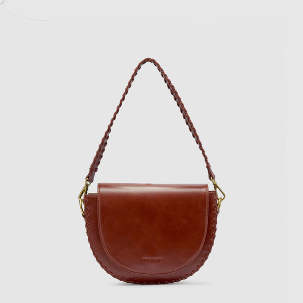 Daphne Shoulder Bag - Saddle