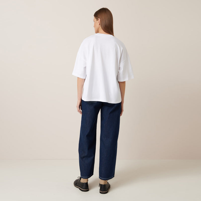 Oversized Boxy Tee  - White