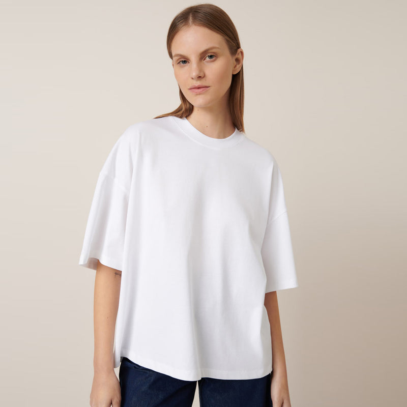 Oversized Boxy Tee  - White