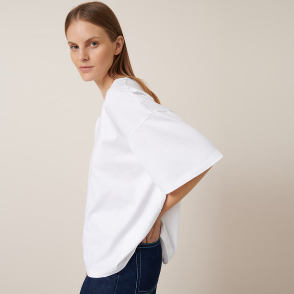 Oversized Boxy Tee  - White