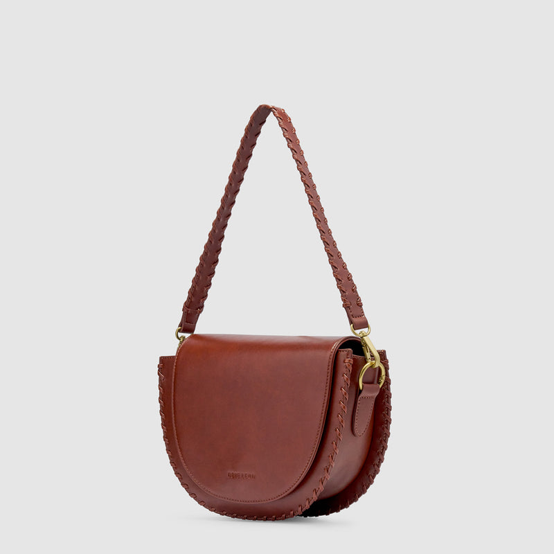 Daphne Shoulder Bag - Saddle