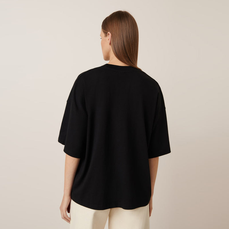 Oversized Boxy Tee - Black