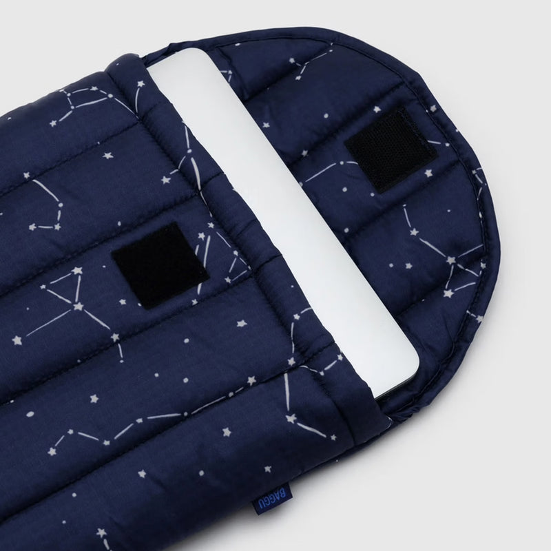 Puffy Laptop Sleeve 13" - Constellation Midnight