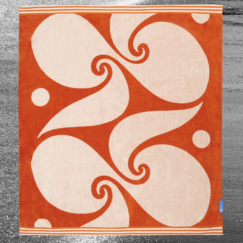 Florence Double Towel - Burnt Orange