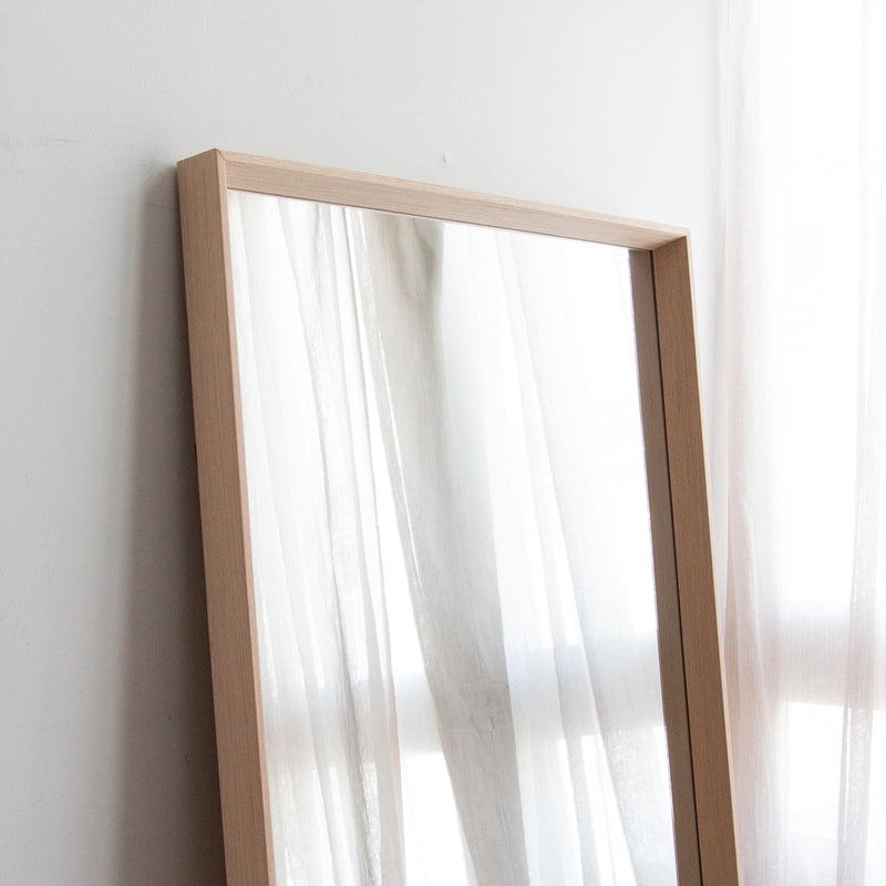 Hugo Light Timber Floor Mirror