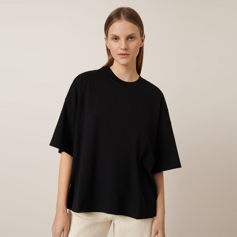 Oversized Boxy Tee - Black