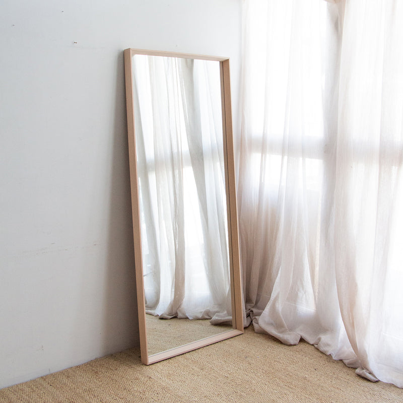 Hugo Light Timber Floor Mirror