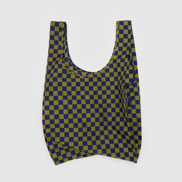 Reusable Bag - Pear Navy Check