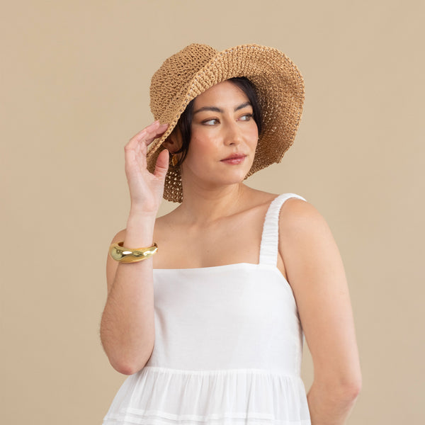 Raffia Foldable Hat