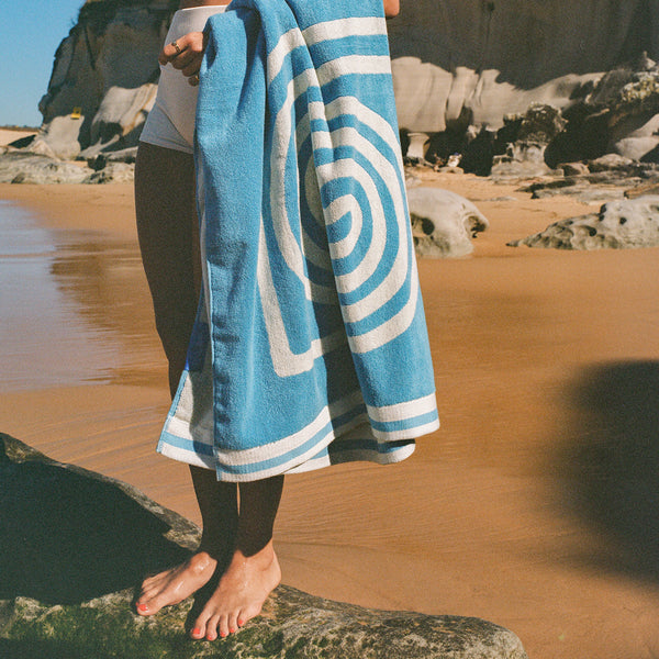 Sardinia Double Towel - Blue