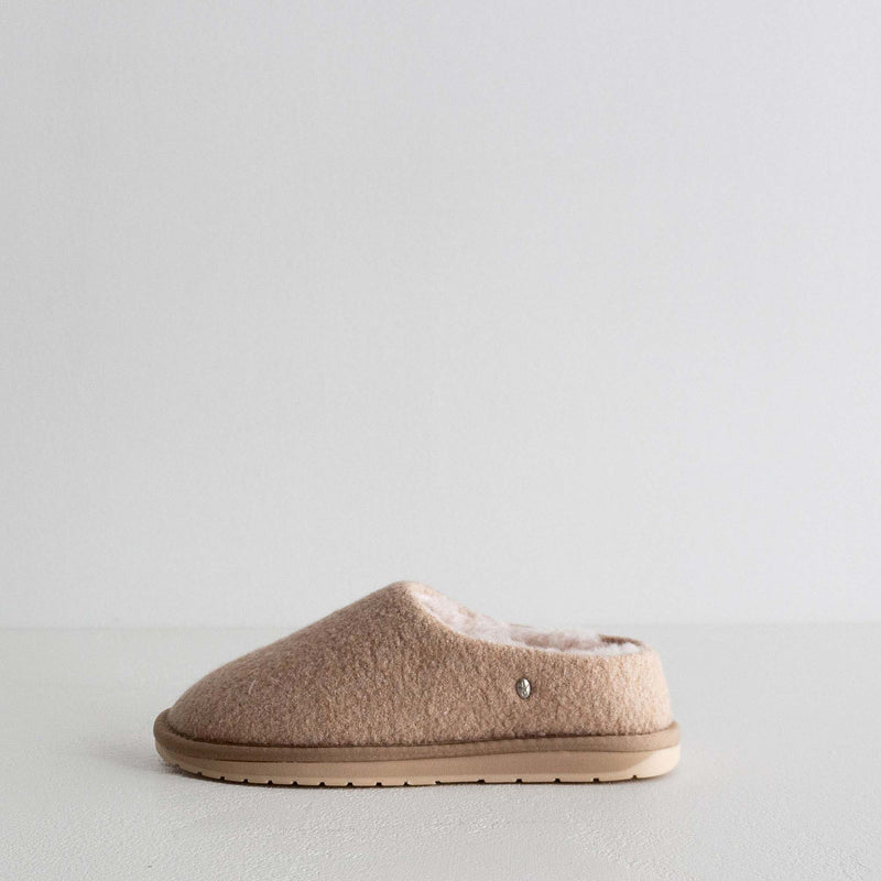 Joy Felt Slipper - Macadamia