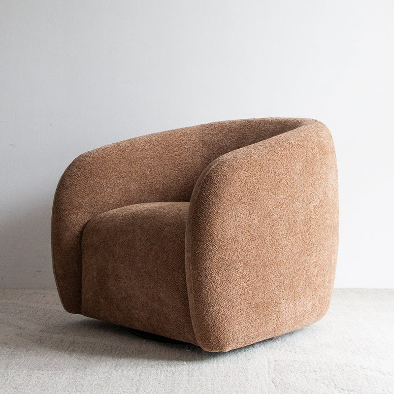 Xander Swivel Armchair - Caramel