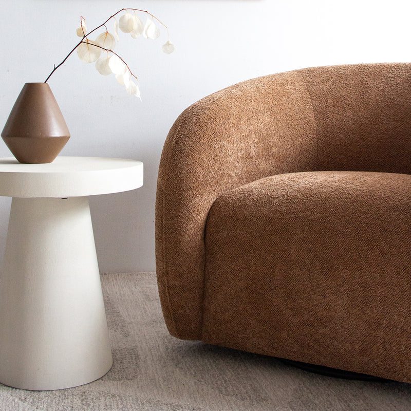 Xander Swivel Armchair - Caramel