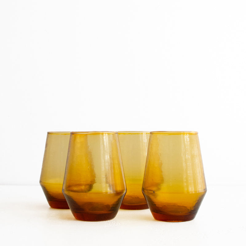 Stemless Glass - Amber