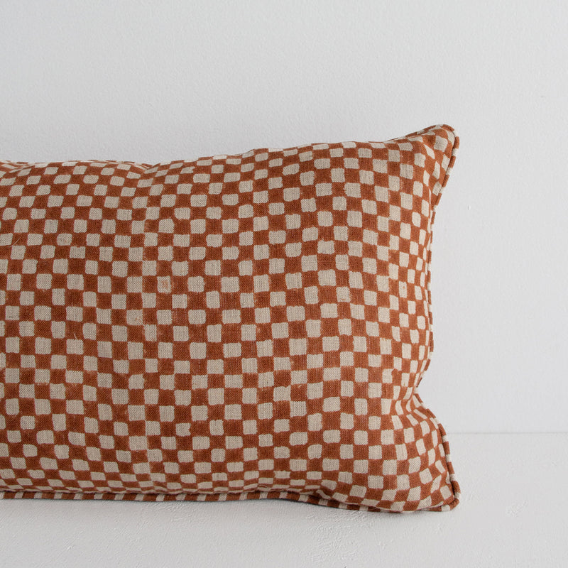 Gia Lumbar Cushion - Terracotta