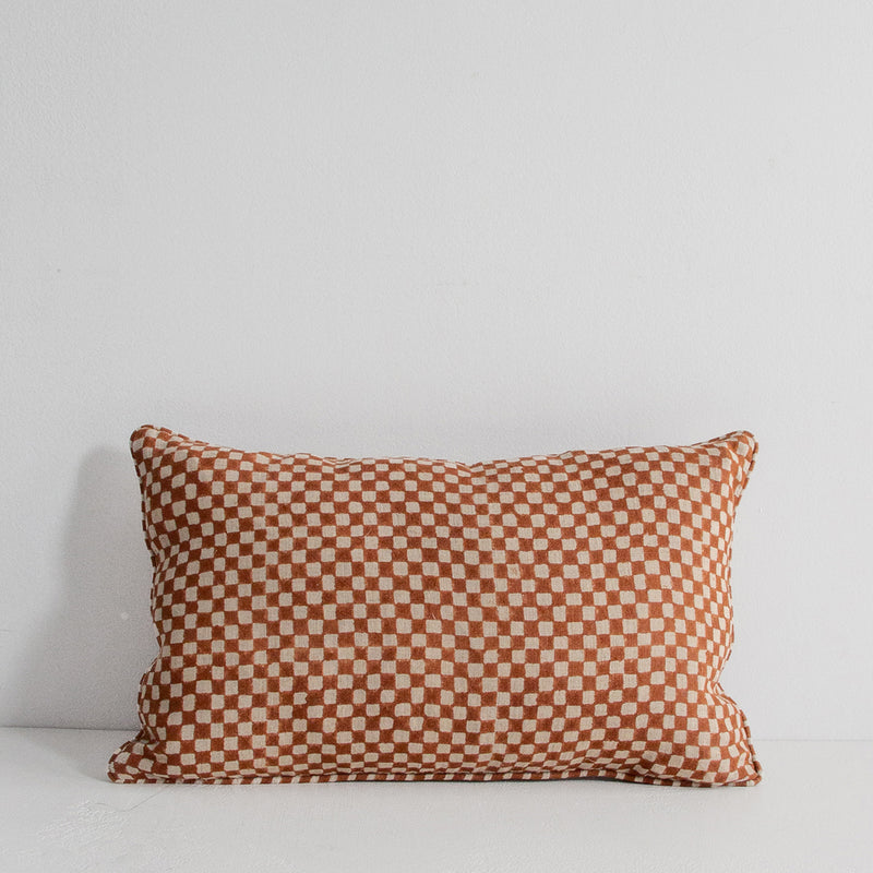 Gia Lumbar Cushion - Terracotta