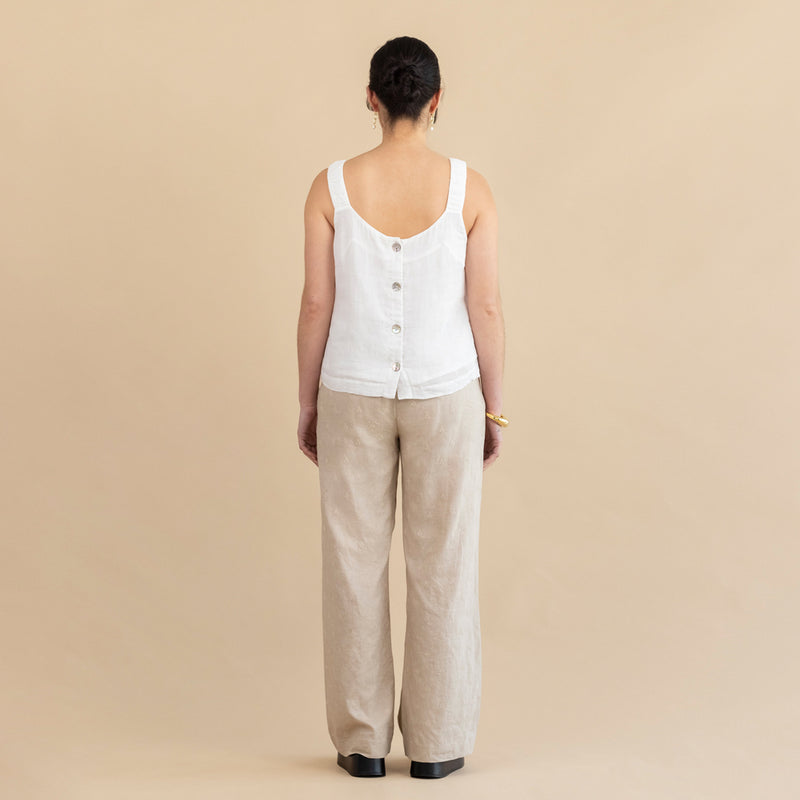 Imogen Linen Pant- Natural