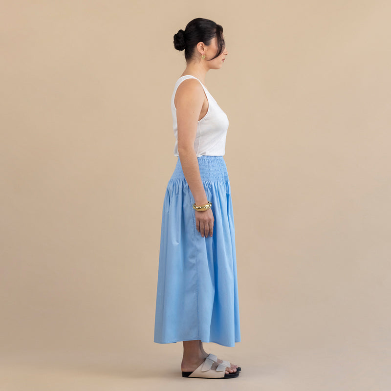 Bianca Skirt - Dusty blue