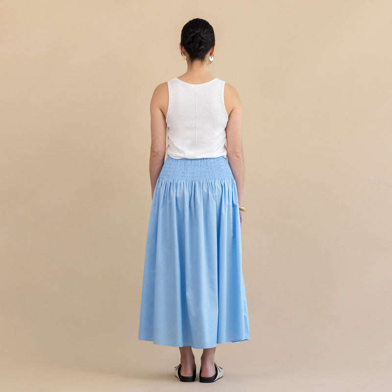 Bianca Skirt - Dusty blue