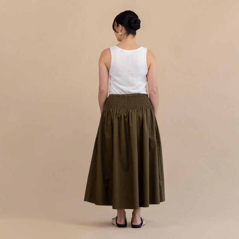 Bianca Skirt - Khaki