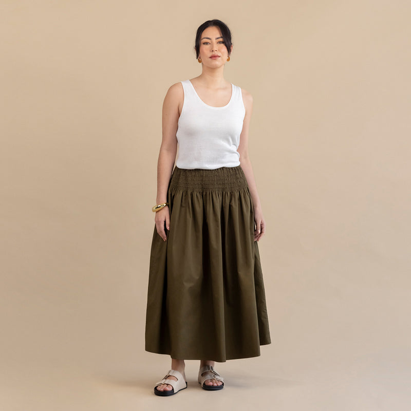 Bianca Skirt - Khaki