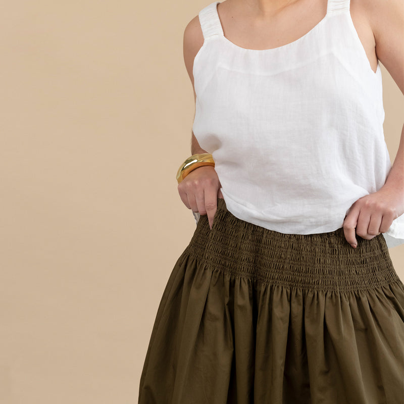 Bianca Skirt - Khaki