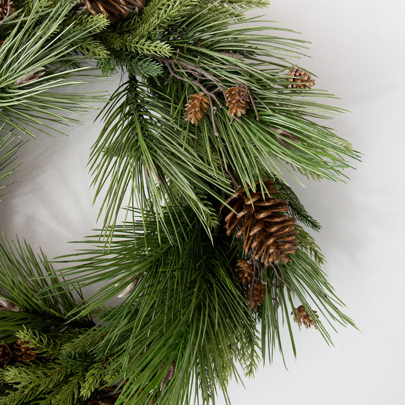 Spruce Wreath with Cones