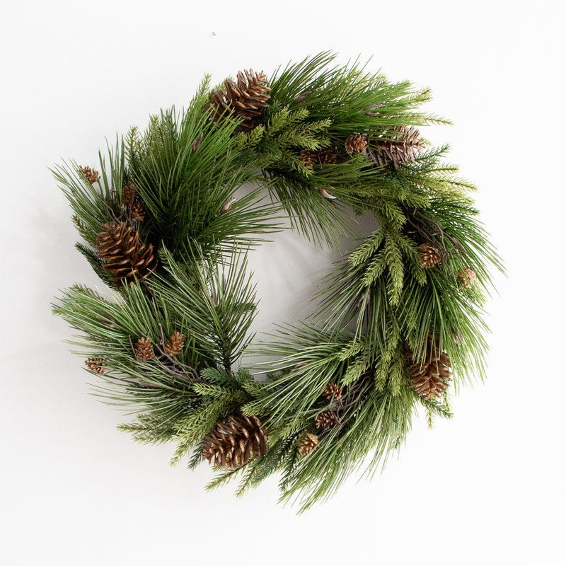 Spruce Wreath with Cones