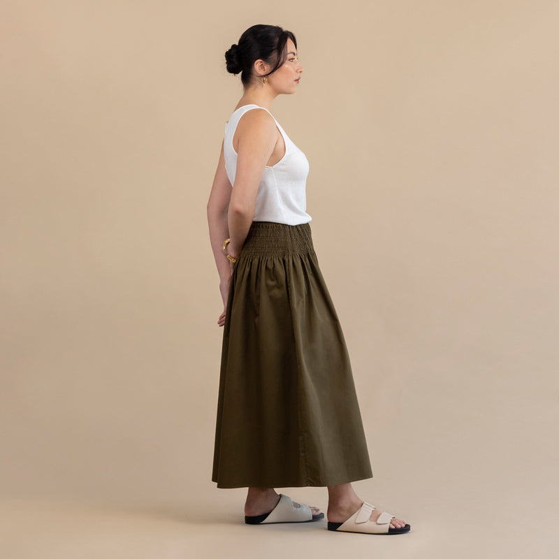 Bianca Skirt - Khaki