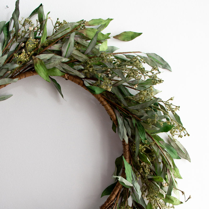 Dried Olive Leaf Wreath