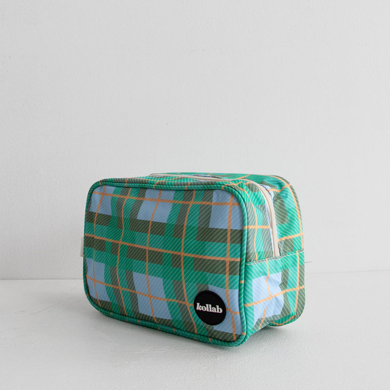 Wash Bag - Ocean Check