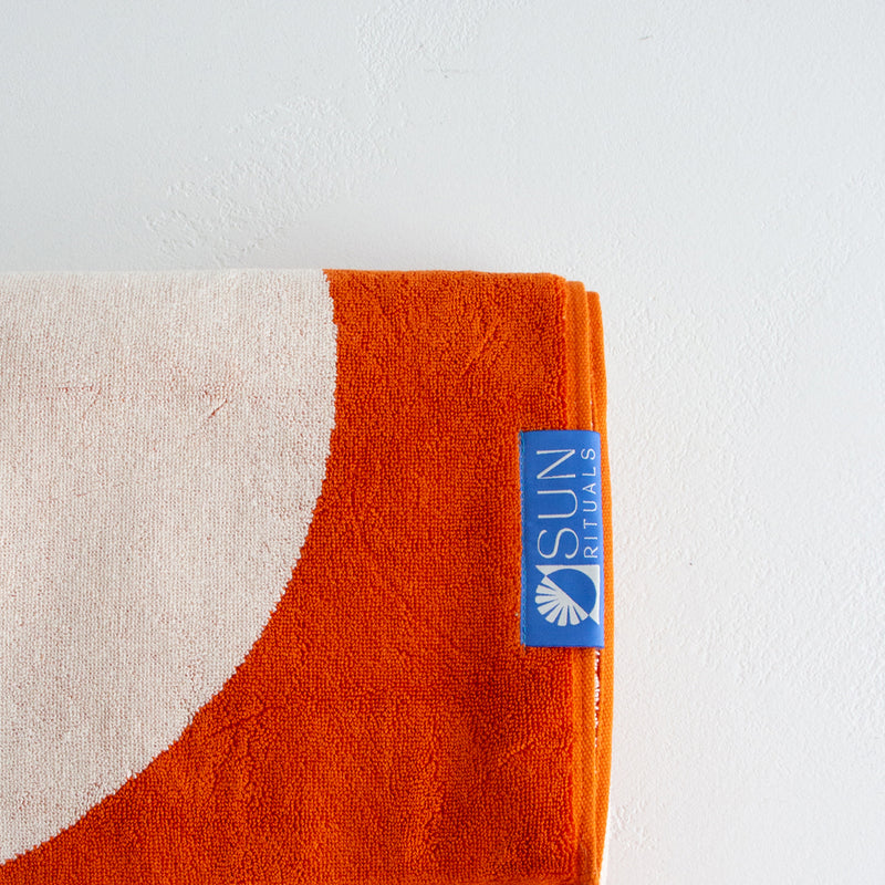 Florence Double Towel - Burnt Orange