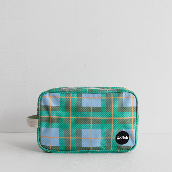 Wash Bag - Ocean Check