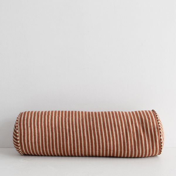 Margot Bolster Cushion - Terracotta