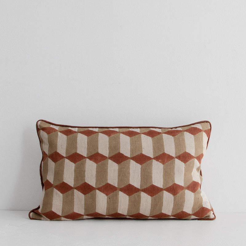 Genoa Lumbar Cushion - Baked Clay