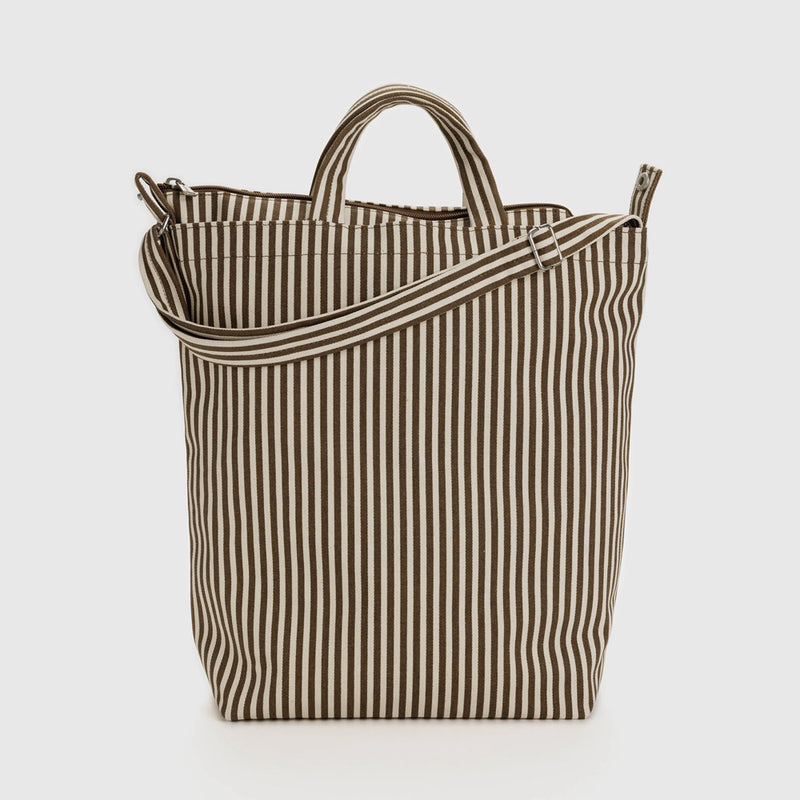 Zip Duck Bag - Brown Stripe