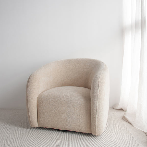 Xander Swivel Armchair - Natural