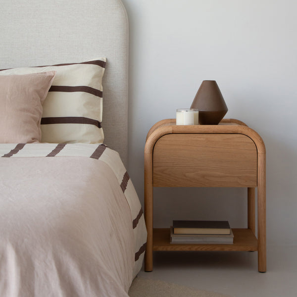 Noah Bedside Table - Natural Oak