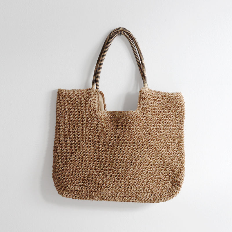 Raffia Tote Bag - Brown – A&C Homestore