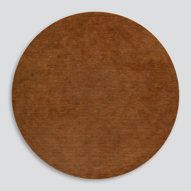 Sandringham Round Floor Rug - Pecan