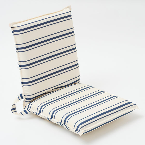 Lean Back Beach Chair-  Coastal Blue