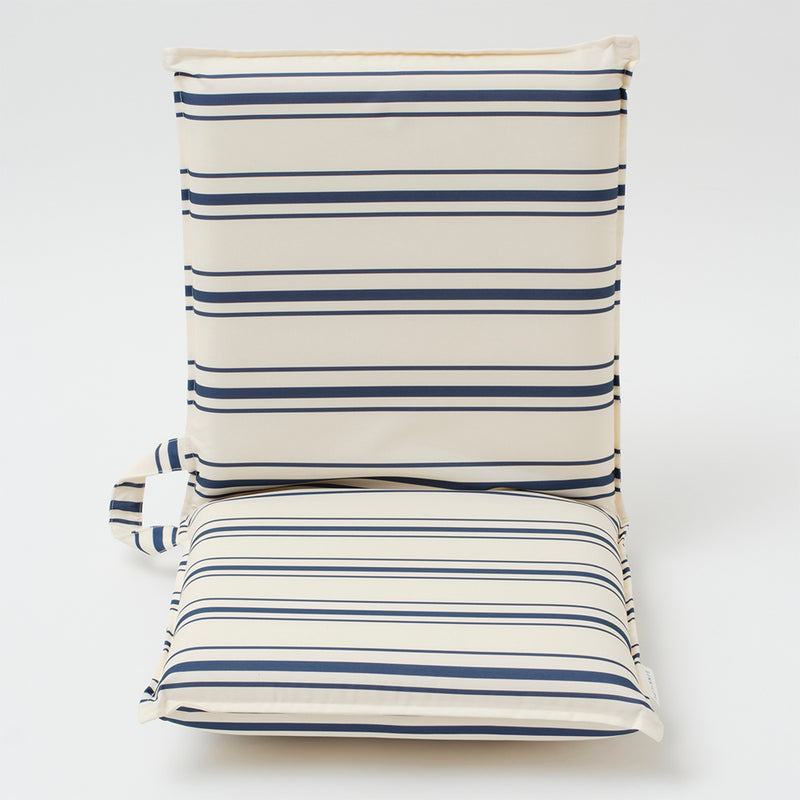 Lean Back Beach Chair-  Coastal Blue