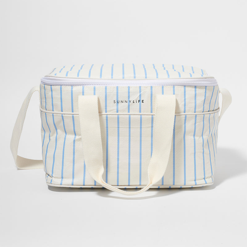 Cooler Bag - Blue/Cream