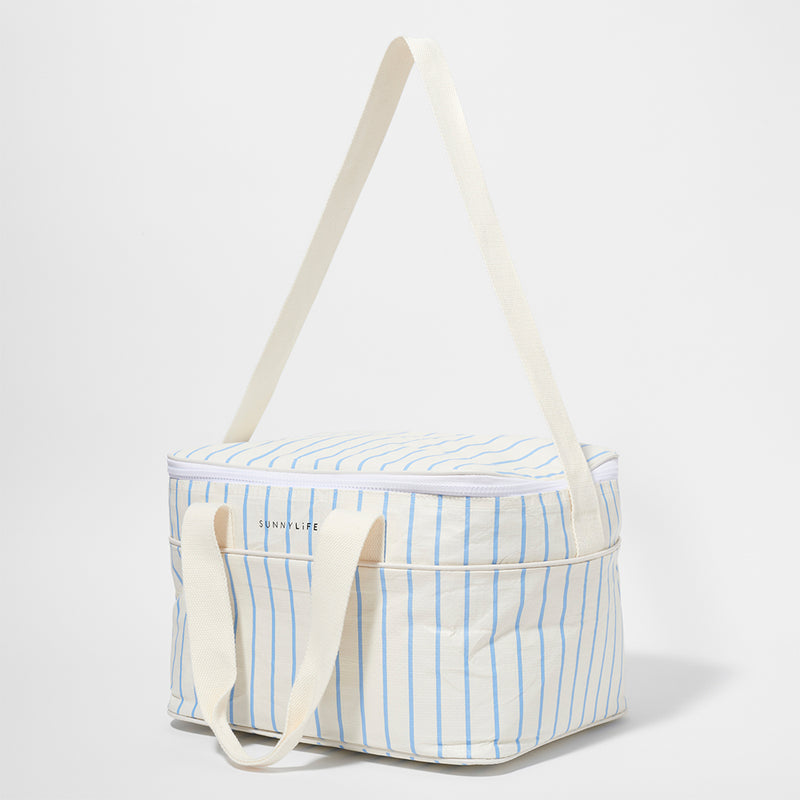 Cooler Bag - Blue/Cream