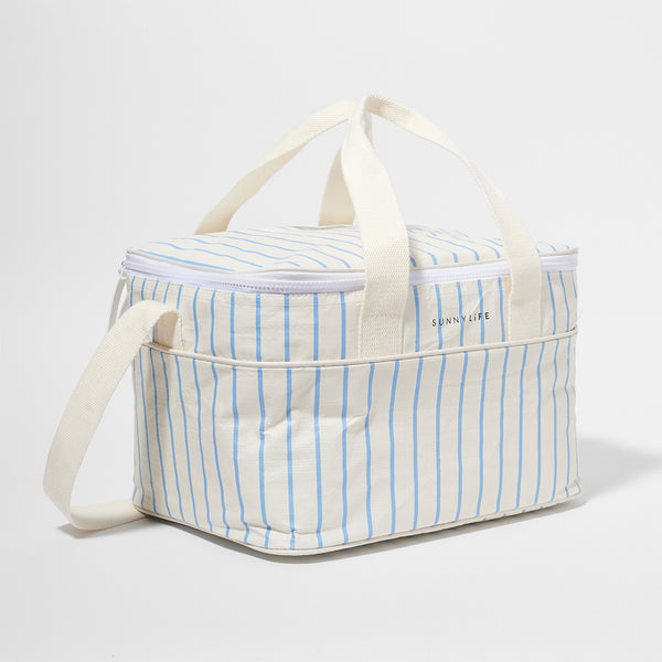 Cooler Bag - Blue/Cream