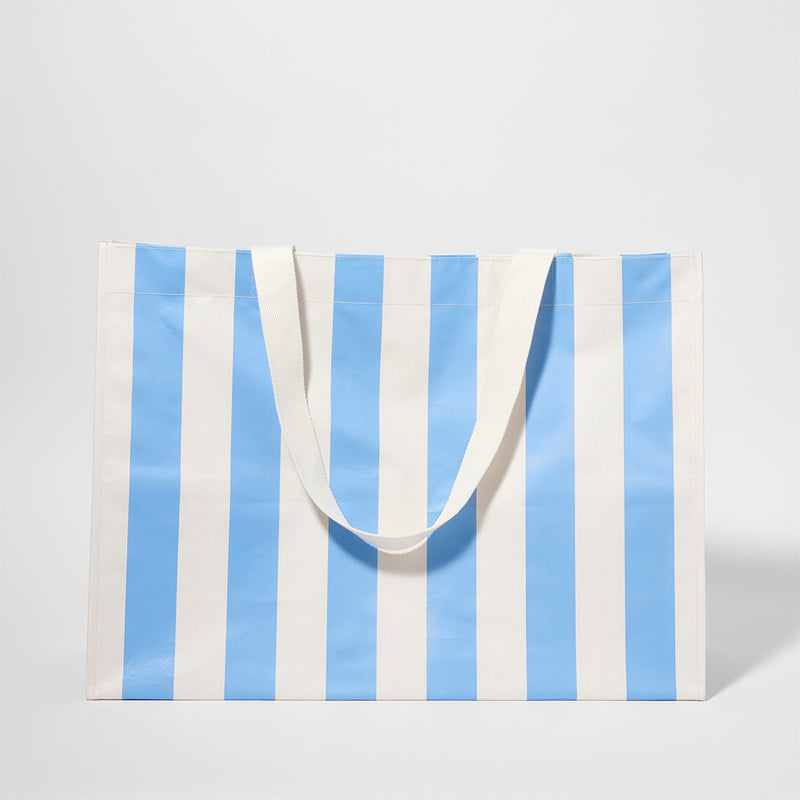 Carryall Beach Bag - Blue Stripe