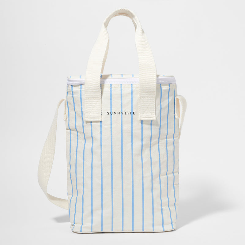 Drinks Cooler Bag -  Blue/Cream