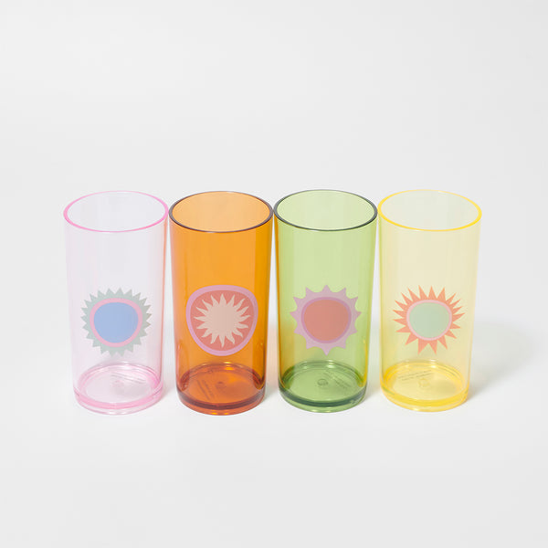 Poolside Tall Tumbler  - Set/4