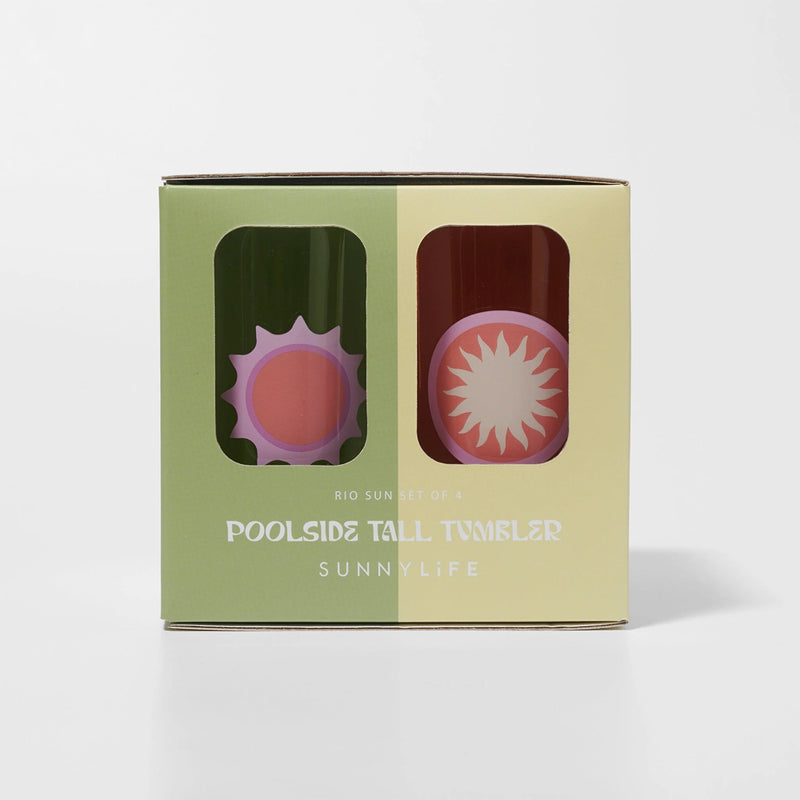 Poolside Tall Tumbler  - Set/4